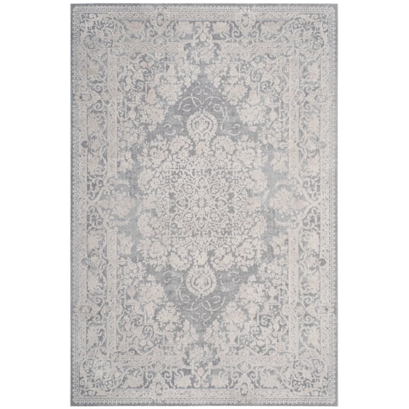 SAFAVIEH Reflection Sophia Traditional Area Rug, Light Grey/Cream, 2'3" x 4'