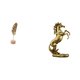 thumbnail image 1 of Escultura de hoja de metal, estatua de hoja de metal, figura de caballo de resina, decoración artística de mesa, base de hierro hecha a mano, adorno c, 1 of 8