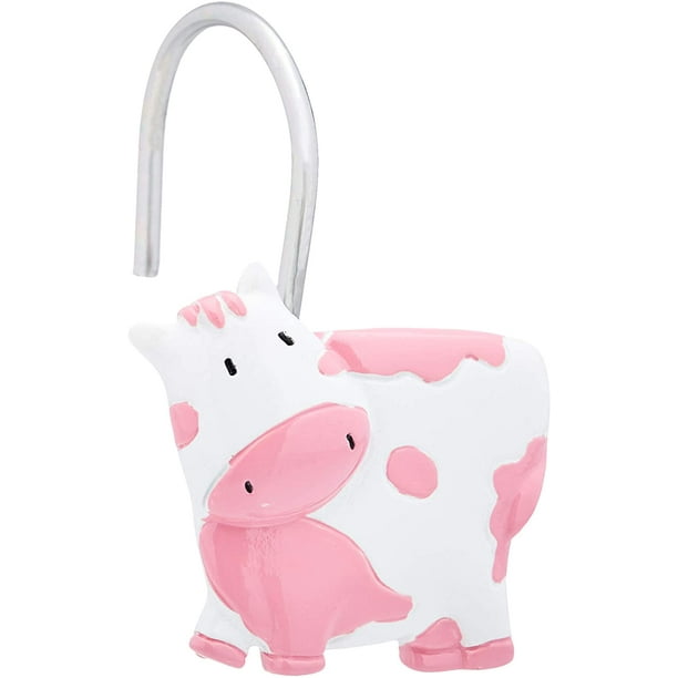 Kids Shower Curtain Hooks Pink Cow Com Kids Shower Curtain Hooks Pink Cow, Pink Shower Curtain Hooks