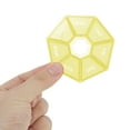 thumbnail image 5 of Unique Bargains 1 Pc Pill Case 7 Grid Polygonal Pill Box Yellow, 5 of 6