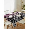 thumbnail image 2 of Pink Gray Ombre Leopard Rectangle Tablecloth, Modern Abstract Art Aesthetics Waterproof & StainResistant Tablecloth, Washable Oil-proof Table Cover for Dining/Party/Wedding/Camping/Buffet 60x102 In, 2 of 9