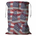 thumbnail image 1 of YUSDECOR Usa Baseball Storage Basket Laundry Bag with Drawstring Size 24x32 Inch, 1 of 3