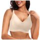 thumbnail image 1 of Sujetador sin aros y sin costuras con relleno y escote festoneado para mujer: bralette suave y cómodo sin aros, cobertura total, informal y sexy, 1 of 6