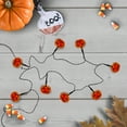 thumbnail image 2 of Northlight Jack O' Lantern LED Mini Halloween Lights - Orange - 6' Black Wire - 10ct, 2 of 5