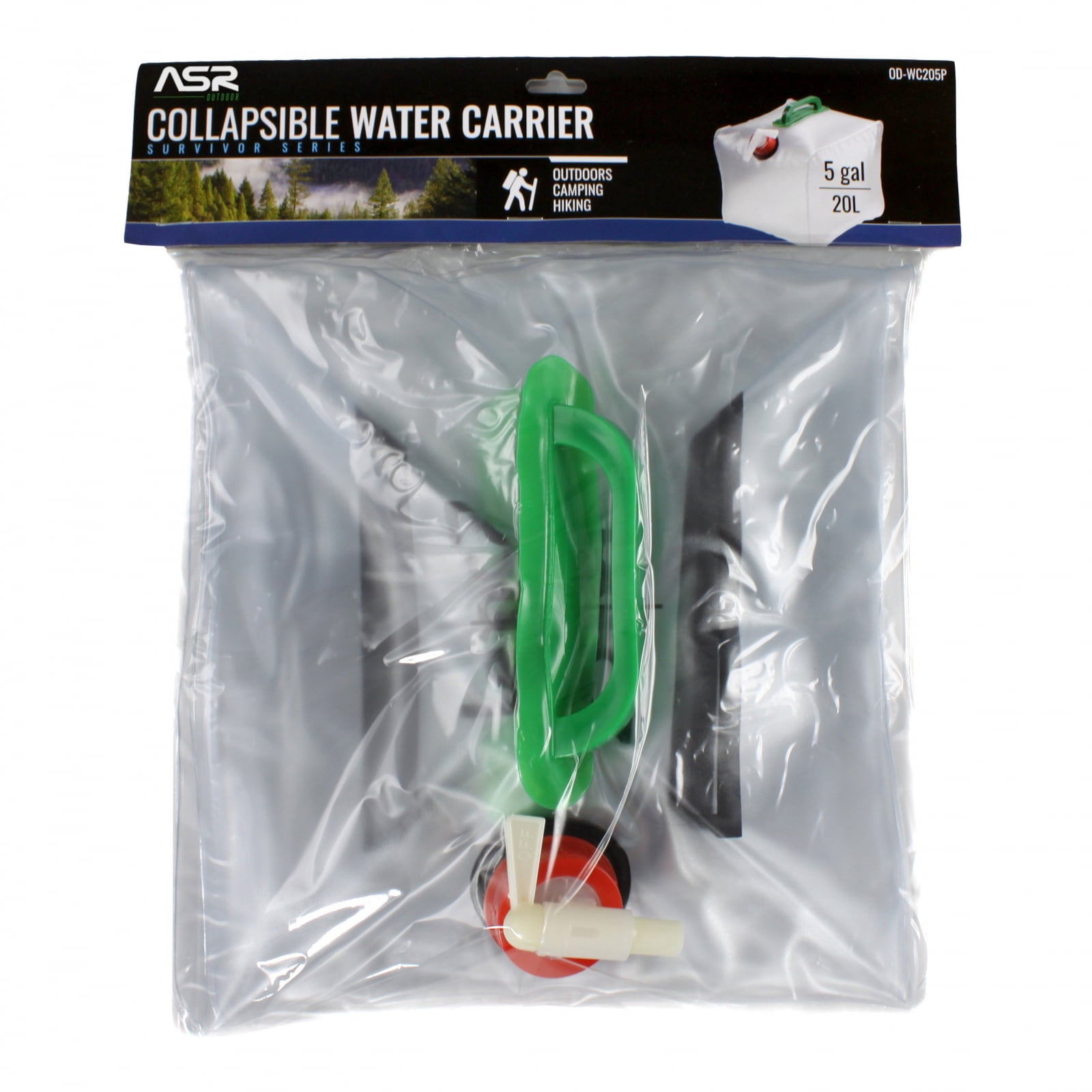 ASR Outdoor Portable Collapsible Reusable Camping Travel Water Dispenser Water Storage, 5 Gallon