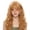 Blonde Brown, variant on Phocas Pink Straight Wig for Women 22 Inch Long Synthetic Hair with Bangs for Halloween Cosplay Party