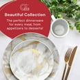 thumbnail image 7 of Safdie & Co. Porcelain Dinnerset 16 Piece Gold Marble, 7 of 7
