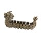 thumbnail image 4 of Adorno de barco dragón de latón Colección artesanal Figura de barco dragón Mascota de té 117 cm x 7 cm, 4 of 9