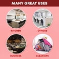 thumbnail image 5 of Clear 6-10 Gallon Trash Bags – Bulk 1040 Count – 8 Gallon Garbage Bags on Roll – Unscented Waste Basket Liners, Office Trash Can Liners for Home, Bathroom, Commercial, Janitorial, Industrial Use, 5 of 7