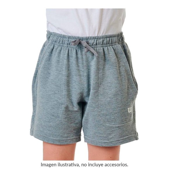 Short Wilson para Niño Juvenil, Deportivo Gris Talla 14
