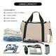 thumbnail image 5 of Balery Brown Gingham Bolsa de Gimnasio para Mujeres, Bolsa de Viaje con Bolsillo Húmedo, Bolsa de Fin de Semana para Mujeres, Bolsa de Viaje Resistente al Agua, 5 of 7