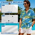 thumbnail image 5 of Jeiento Matching Summer Outfits for Couples Hawaiian Short Sleeve Shirts Coconut Tree Summer Beach Sleeveless Maxi Dress with Pockets, 5 of 6