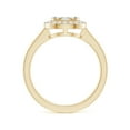 thumbnail image 2 of ANGARA Natural 0.18 Ct. Diamond Halo Ring in 14K Yellow Gold for Women (Ring Size: 3), 2 of 9