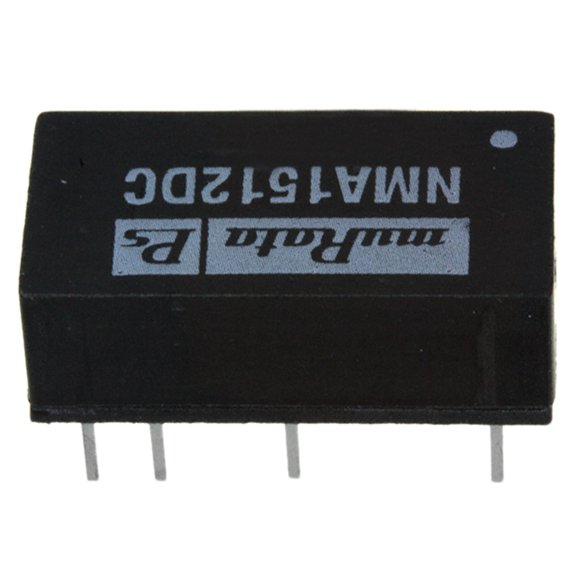 NMA1512DC Isolated DC/DC Converters 1W Dual Output 15 to +/-12V +/-42mA 6pin PDIP
