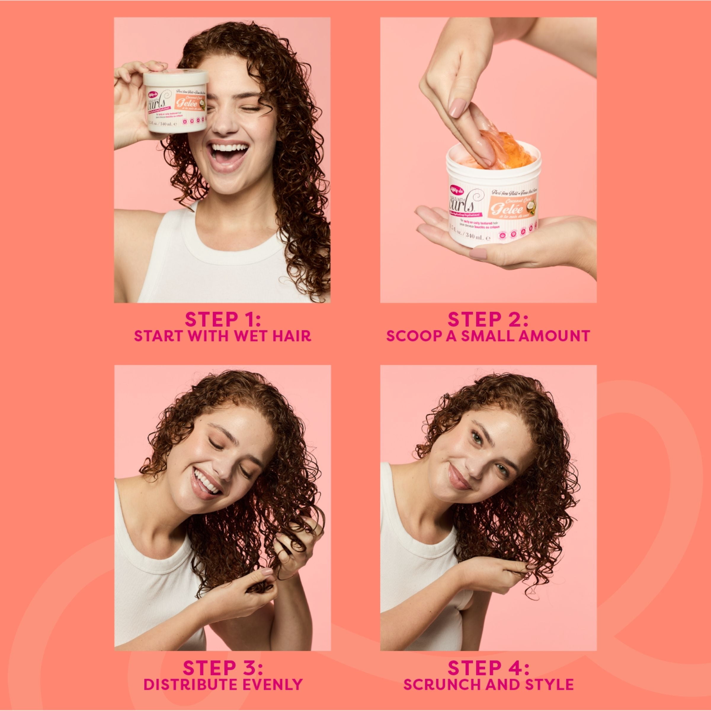 Dippity-do Girls with Curls Ultra-Hydrating Flexi-Firm Hold Coconut Curl Gelee, 11.5 fl. oz.