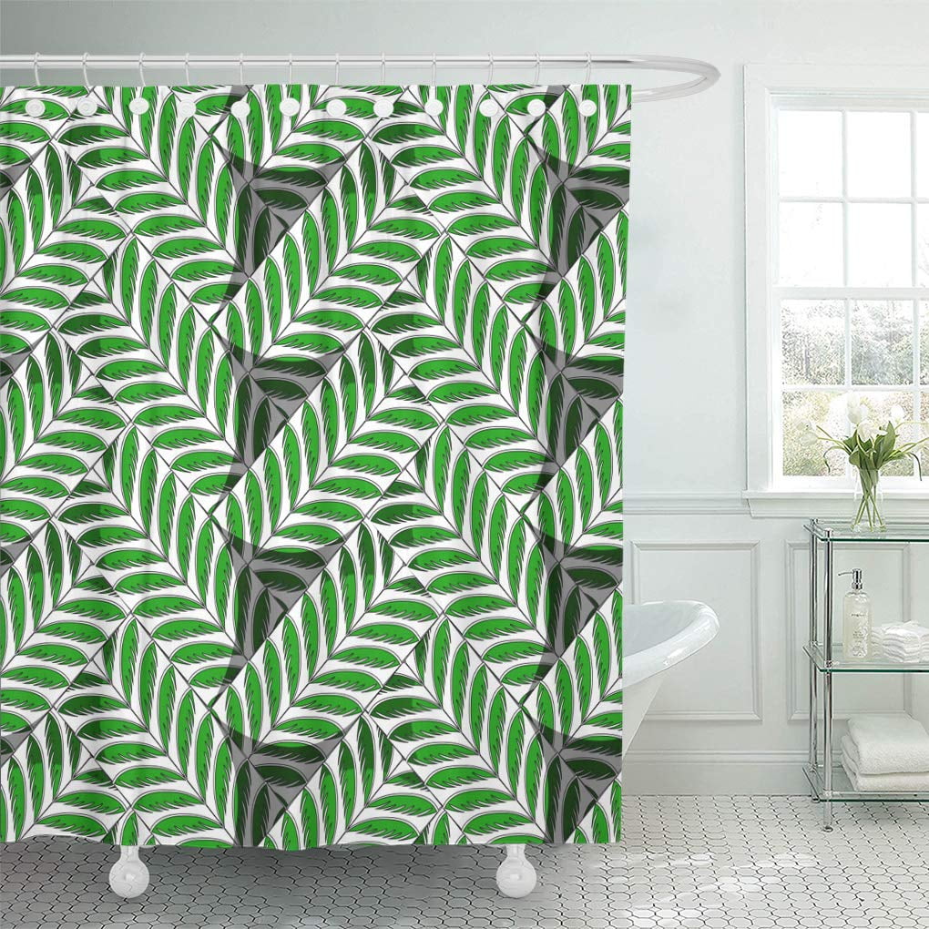 Yusdecor Basketry Black Abstract Green Twill Weave Clear Lines Basket Bathroom Decor Bath Shower Curtain 66x72 Inch Walmart Canada