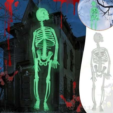 

Hot Sale Halloween 29cm Luminous Skeleton Body Scary Haunteds House Tricky Prop