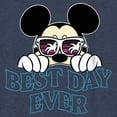thumbnail image 2 of Boy's Mickey & Friends Tropical Best Day Ever  Graphic Tee Navy Blue Heather Small, 2 of 4