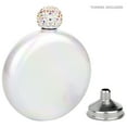 thumbnail image 3 of Koyal Wholesale Iridescent Glitter Round Flasks with Rhinestone Lid for Bridesmaid, Bridesmaid, 1-Pack, 3 of 5