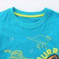 thumbnail image 7 of Toddler Baby boy Summer Outfits For Boy Short Sleeve Monkey Printing Tee Shorts 2-Piece Set for Zoo Trips Size 2-8T, 7 of 7