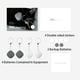 thumbnail image 3 of Localizador de llaves Nutale Bluetooth para objetos con llavero Incluye baterías 4 uds. Blanco/Negro, 3 of 3