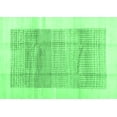 thumbnail image 1 of Ahgly Company Indoor Rectangle Solid Emerald Green Modern Area Rugs, 5' x 7', 1 of 4