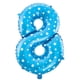 thumbnail image 1 of 16 "l?mina azul n?mero 8 forma globo helio fiesta cumplea?os boda aniversario festival decoraci?n Numero 8 Unique Bargains globos de fiesta, 1 of 3