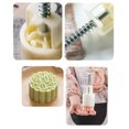 thumbnail image 3 of Toystoory Molde de Mooncakes, sellos de flores reutilizables, molde para pastel de Luna para hornear, moldes de postre a presión manual para Mostrada, 3 of 6