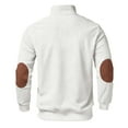 thumbnail image 3 of Ceisia Men's Casual Striped Half Button Round Neck Pullover with Pocket Daily Fashion Top Gift, 3 of 8