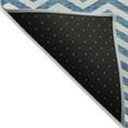 thumbnail image 3 of Addison Rugs Chantille Indoor/Outdoor Transitional Chevron Teal Washable Rectangle Rug, 1'8" x 2'6", 3 of 6