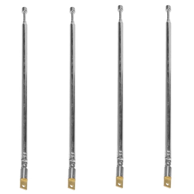 4X Reemplazo 60cm 4 Secciones Antena Telescopica para Radio TV