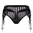 thumbnail image 3 of CandyMan Fashion 99766 Garter Thongs Color Black Size L, 3 of 8