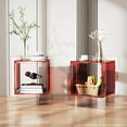 thumbnail image 4 of Acrylic Nightstand Colorful Bedside Table with Open Storage Shelf,Clear Side Table for Living Room (1, Red), 4 of 9
