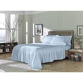 thumbnail image 4 of HomeRoots 523875 10 x 9.65 x 4.75 in. Powder Blue Tencel Lyocell Satin Beds Sheet Set - Set of 6, 4 of 7