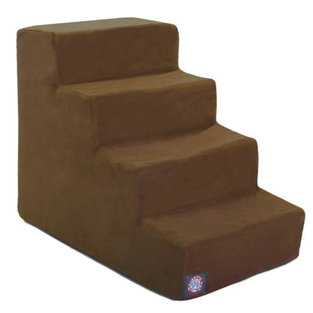 UPC: 0788995675105 | Majestic Pet Portable Suede Pet Stairs Soft Sherpa Foam Step Steps for Dogs & Cats Perfect for Bed & Sofa