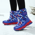 thumbnail image 6 of Huowey Children Shoes Fashionable Thick Soled Boots Winter Velvet Warm Snow Boots, 6 of 8