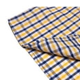 thumbnail image 4 of Bienzoe Boy's Cotton Plaid Button Down Short Sleeve Shirt Blue/Yellow 3/4, 4 of 9