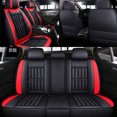 thumbnail image 3 of ELUTO 5 Seats 11pcs PU Leather Car Seat Cover Full Set Seat Cushion Universal for Car Truck Sedan SUV (Red), 3 of 11