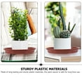thumbnail image 3 of FRCOLOR 10pcs Plastic Plant Pot Saucer Round Plastic Plant Trays Drip Trays for Potted Plants Planter Saucers, 3 of 8