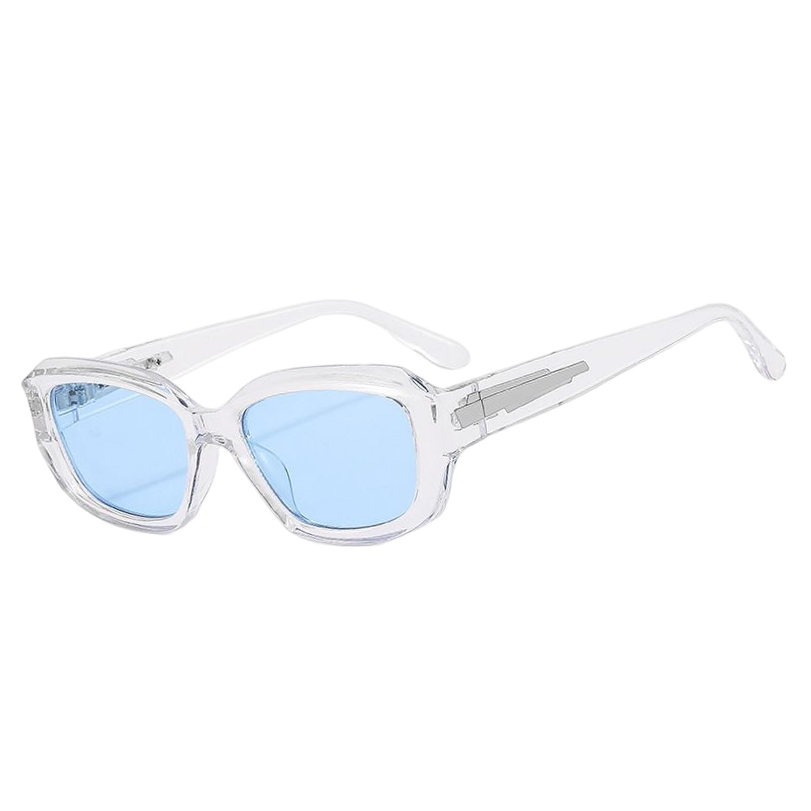 Trendy Sunglasses Neutral Comfortable Frame Sun Glasses for Travel Biking Hiking Clear Blue Walmart
