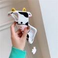 thumbnail image 4 of Funda de silicona linda y divertida con diseño de vaca de dibujos animados, funda interesante y fresca de animal con lindo colgante, funda de teléfono con protección antiarañazos, funda de teléfono linda de vaca de dibujos animados 12mini/11pro para iphone8plus/se2/XR funda de silicona suave JM, 4 of 6