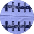 thumbnail image 1 of Ahgly Company Machine Washable Indoor Round Oriental Blue Modern Area Rugs, 3' Round, 1 of 4