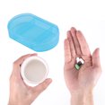 thumbnail image 4 of Unique Bargains 1 Pc 3 Compartments Pill Case Durable for Travel Blue, 4 of 6