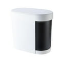 thumbnail image 1 of Cocina Capacidad, Doble Cubo de Basura con Tapa, Doble Compartimento, Húmedo, Seco, Clasificado con Cubo Interior Desmontable, Cubo de Basura, - blanco Baoblaze Clasificación de la papelera, 1 of 8