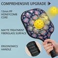 thumbnail image 4 of Pickleball Paddles Set,Pioneer Flower Floral Print Pattern Fiberglass Surface Pickleball Racket Set with 2 Indoor Outdoor Pickleball Balls and Pickleball Bag,Pickle-ball Equipment, 4 of 6