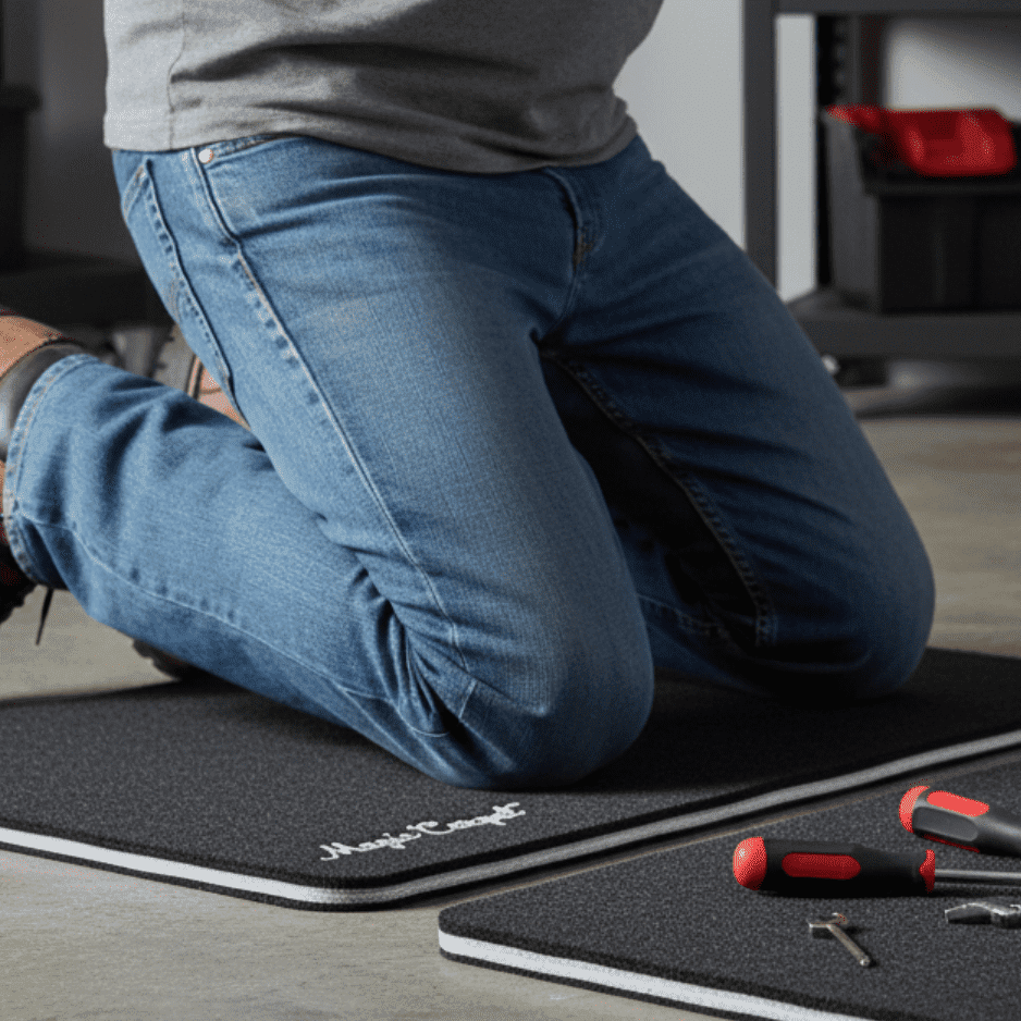 Magic Carpet® DIY Work Mat and Kneeling Pad (2-Pack) | 15.75″ × 21.25″ | Heavy-Duty Absorbent & Puncture-Resistant Pad for Garage, Crafts, & Gardening | Washable | Made in USA | Recycled Material