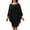 Black, variant on Gothic Long Sleeve Dress Women Elegant Retro Evening Party Maxi Dress Casual Flowy Boho Style