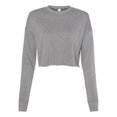 thumbnail image 1 of Bella Plus Canvas B53205074 Womens Cropped Crew Fleece, Deep Heather - Medium, 1 of 3