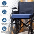 thumbnail image 2 of Seat and Chair Cushion for Office Chairs, Wheelchairs, Scooters, Kitchen Chairs or Car Seats, FSA HSA Eligible, for Support and Height while Reducing Stress on Back, Tailbone or Sciatica, 2 of 6