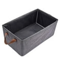 thumbnail image 2 of Caja de almacenamiento con marco de metal, plegable, para ropa, gruesa, con asas duraderas. Gris, 2 of 9